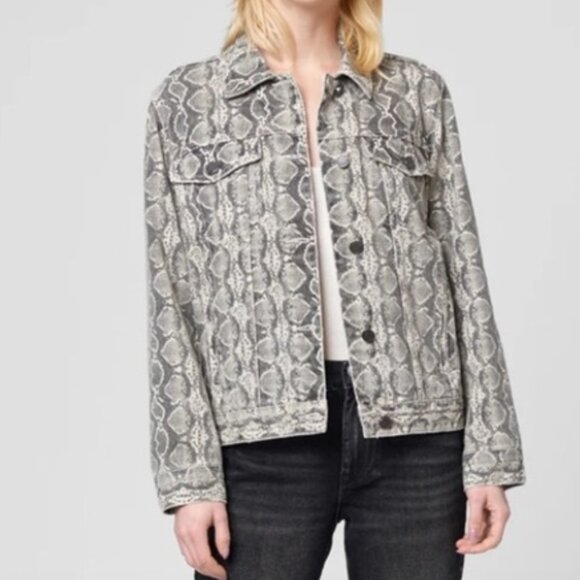 Blank NYC Animal print jean jacket size XS Worn twice!! - Picture 1 of 4